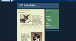 Desktop Screenshot of naffs-kingdom-dog-shop.blogspot.com