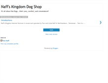 Tablet Screenshot of naffs-kingdom-dog-shop.blogspot.com
