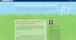 Desktop Screenshot of floridarealestateattorney.blogspot.com