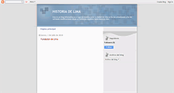 Desktop Screenshot of lafundaciondelima.blogspot.com