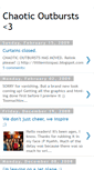Mobile Screenshot of chaoticoutbursts.blogspot.com