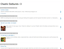 Tablet Screenshot of chaoticoutbursts.blogspot.com