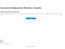 Tablet Screenshot of executiveemploymentseattle.blogspot.com