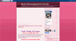 Desktop Screenshot of encouragewords.blogspot.com