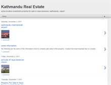 Tablet Screenshot of kathmandurealestate.blogspot.com