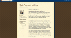 Desktop Screenshot of haleyscomet86.blogspot.com