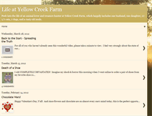 Tablet Screenshot of lifeatyellowcreekfarm.blogspot.com