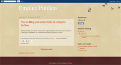 Desktop Screenshot of empleospublicos.blogspot.com