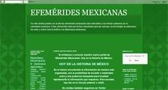 Desktop Screenshot of efemeridesmexicanas.blogspot.com