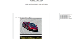 Desktop Screenshot of mclaren-spain.blogspot.com