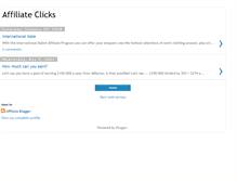 Tablet Screenshot of affiliateclicks.blogspot.com