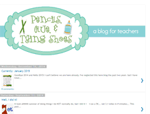 Tablet Screenshot of pencilsglueandtyingshoes.blogspot.com