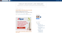 Desktop Screenshot of cheapholidaysandbreaks.blogspot.com