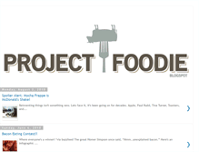 Tablet Screenshot of projectfoodie.blogspot.com