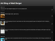 Tablet Screenshot of mattberger.blogspot.com