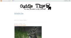 Desktop Screenshot of cuddlethis.blogspot.com