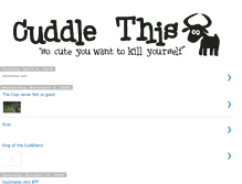 Tablet Screenshot of cuddlethis.blogspot.com