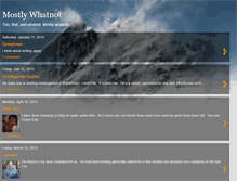 Tablet Screenshot of mostlywhatnot.blogspot.com