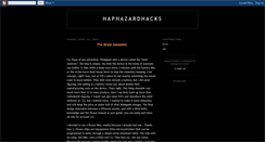 Desktop Screenshot of haphazardhacks.blogspot.com