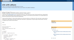 Desktop Screenshot of lifewithushare.blogspot.com