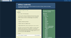 Desktop Screenshot of millitaryleadership.blogspot.com