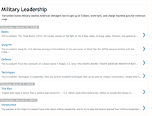 Tablet Screenshot of millitaryleadership.blogspot.com