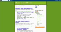 Desktop Screenshot of fillurdreamswithmoney.blogspot.com