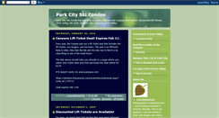 Desktop Screenshot of parkcityskicondorentals.blogspot.com