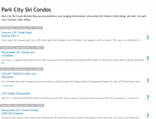 Tablet Screenshot of parkcityskicondorentals.blogspot.com