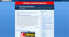 Desktop Screenshot of ciencianodelcusco.blogspot.com