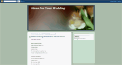 Desktop Screenshot of ideasforyourwedding.blogspot.com