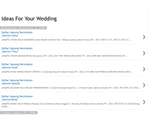 Tablet Screenshot of ideasforyourwedding.blogspot.com