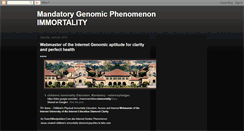 Desktop Screenshot of mandatorygenomicphenomenonimmortality.blogspot.com