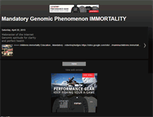 Tablet Screenshot of mandatorygenomicphenomenonimmortality.blogspot.com