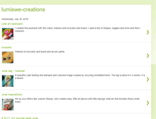 Tablet Screenshot of lumiswe-creations.blogspot.com