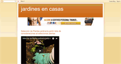 Desktop Screenshot of jardinesencasas.blogspot.com