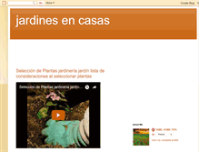 Tablet Screenshot of jardinesencasas.blogspot.com