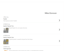 Tablet Screenshot of milesdonovan.blogspot.com