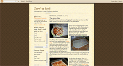 Desktop Screenshot of chewurfood.blogspot.com