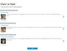 Tablet Screenshot of chewurfood.blogspot.com