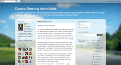 Desktop Screenshot of dianesrunningadventures.blogspot.com