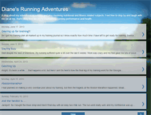 Tablet Screenshot of dianesrunningadventures.blogspot.com