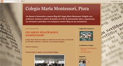 Desktop Screenshot of blogcolegiomariamontessori.blogspot.com