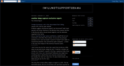 Desktop Screenshot of iwillnotsupportobama.blogspot.com