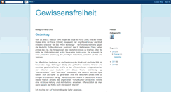 Desktop Screenshot of gewissensfreiheit.blogspot.com