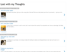 Tablet Screenshot of lostwiththoughts.blogspot.com