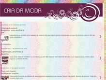 Tablet Screenshot of criadamoda.blogspot.com