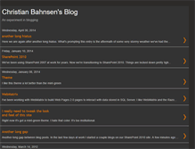 Tablet Screenshot of christianbahnsen.blogspot.com