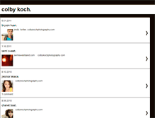 Tablet Screenshot of colbykoch.blogspot.com