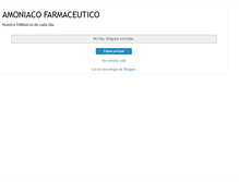 Tablet Screenshot of amoniacofarmaceutico.blogspot.com